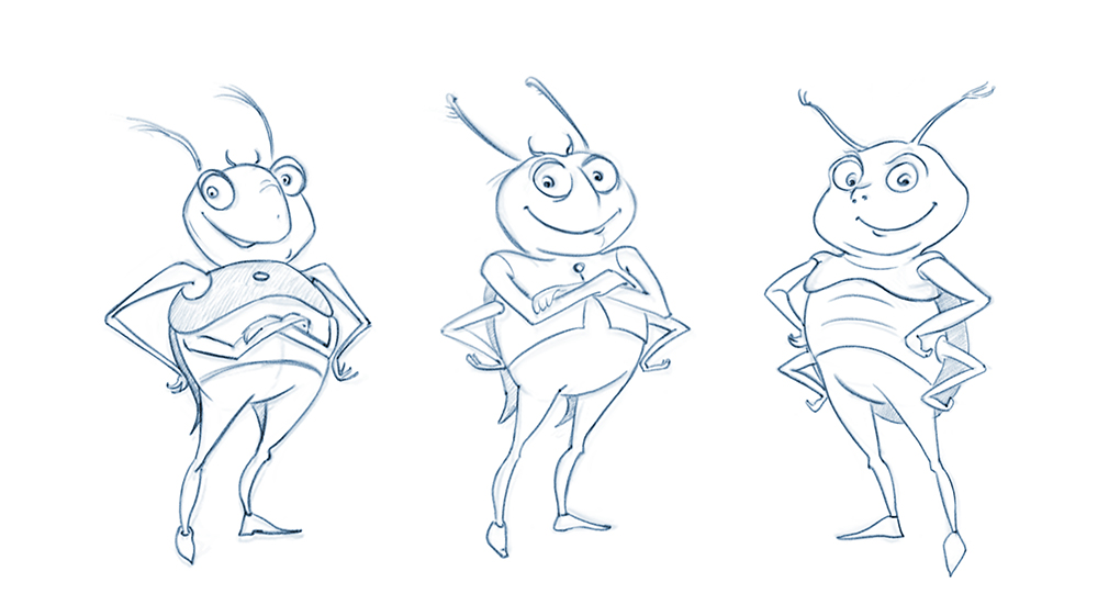 Poop-a-chew_Dung-Beetle_sketches